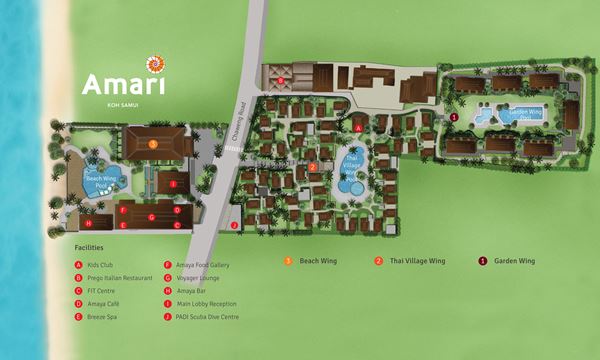 Resort Map - アマリ  コ サムイ
