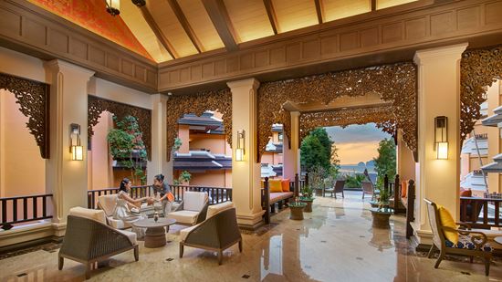 Sitting area in lobby